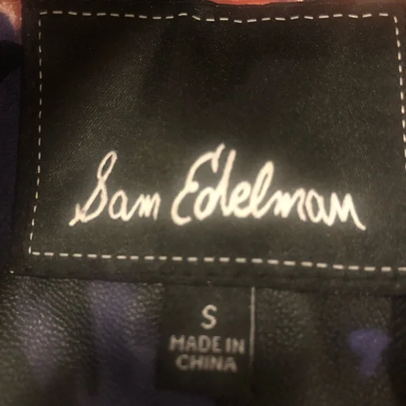 Sam Edelman leather like cropped jacket  size S. - Picture 2 of 4